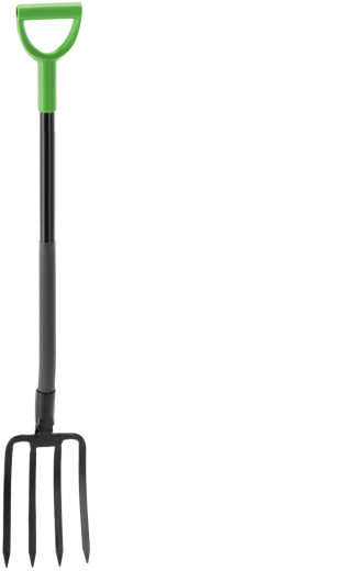 Ploché zahradní vidle 4zoubkové s ocelovou násadou 120 cm