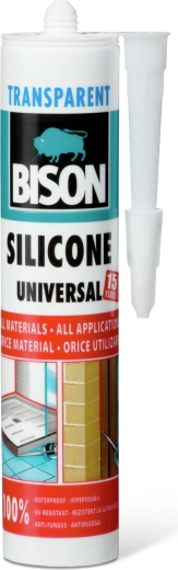 Bison univerzální silikon transparentní 280 ml