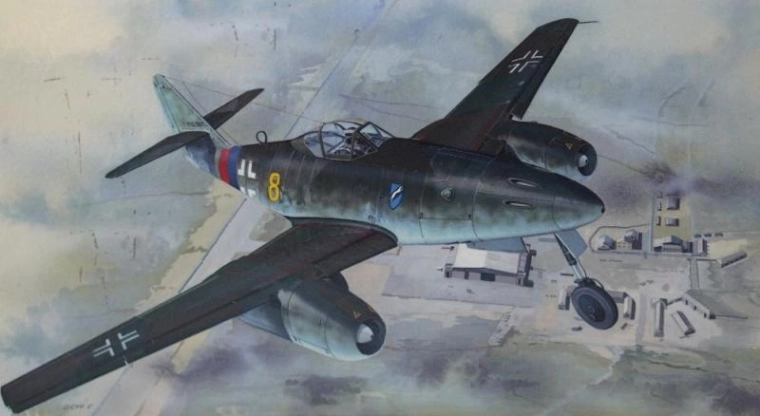 Plastikový model letadla messerschmitt me 262 a-1a / avia s-92 hi tech 1:72