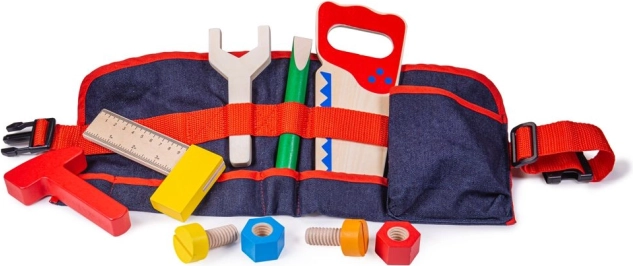Bigjigs Toys dřevěné nářadí na dětském opasku