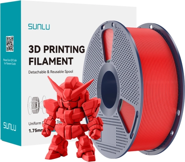 Sunlu filament PLA+ 2.0 červený 1,75 mm