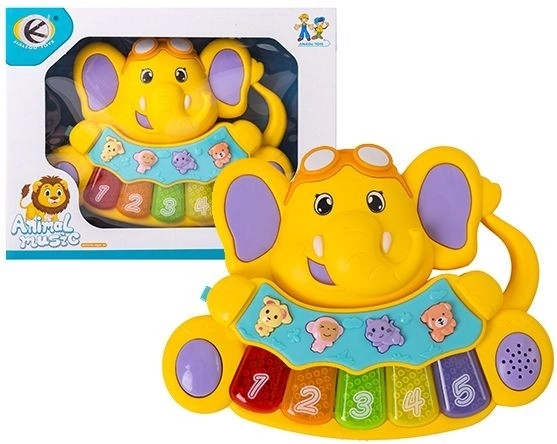 Mini dětská harmonika slon - 1 kus