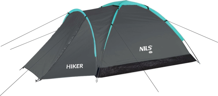 Turistický stan Nils Camp Hiker šedý pro 2 osoby