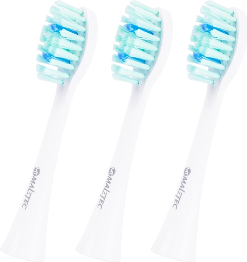 MalTec Toothie X1 bílé náhradní hlavice k sonickému kartáčku 3 ks
