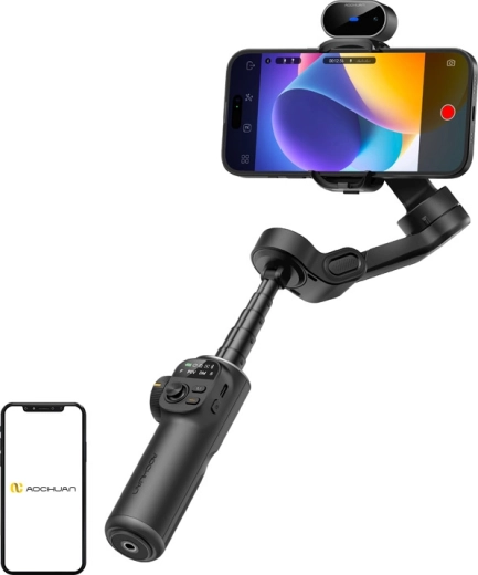 AOCHUAN smart x2 stabilizátor pro mobil s AI senzorem černý