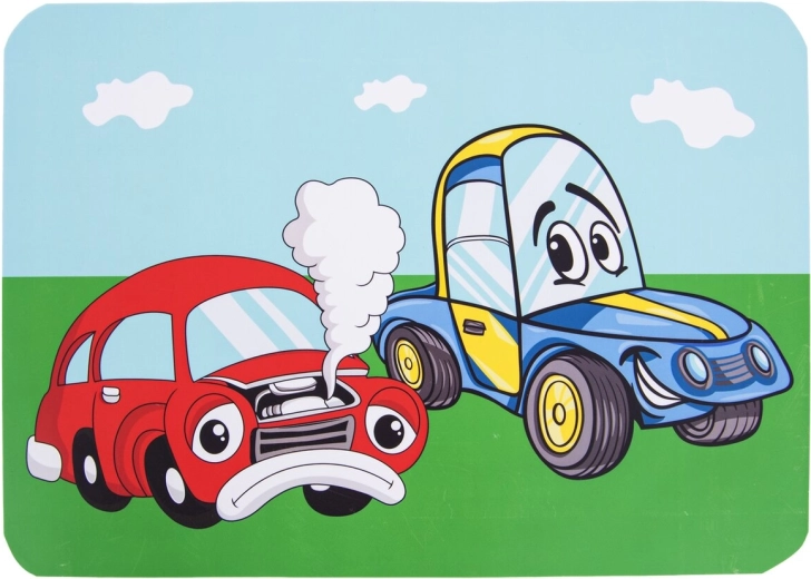 Dětské plastové prostírání auto 35 × 25 cm
