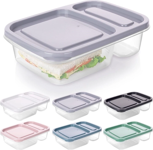 Dělený lunchbox s víkem 750 ml