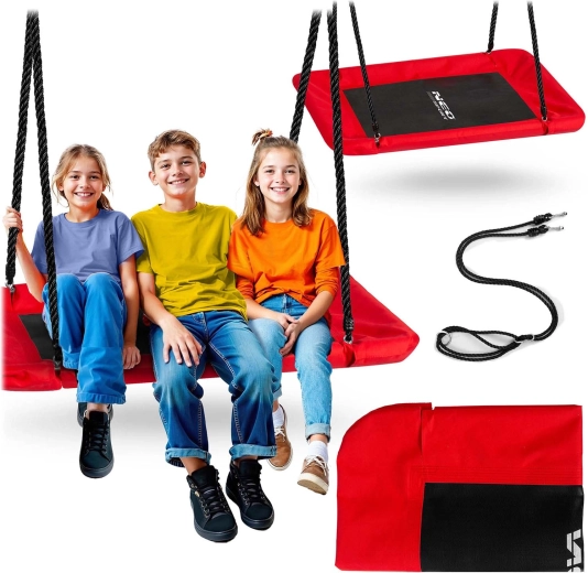 Obdélníková houpačka hnízdo NEO-SPORT Swingo 110 × 70 cm