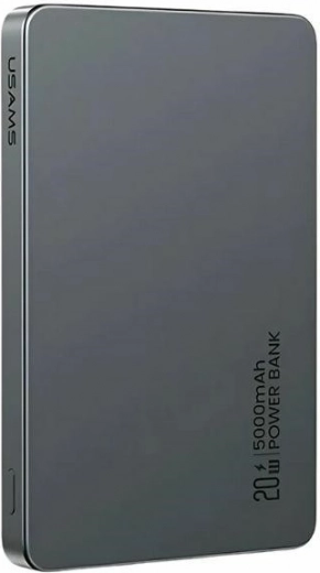 Magnetický powerbanka 5000 mAh 20W s MagSafe a PD, šedá