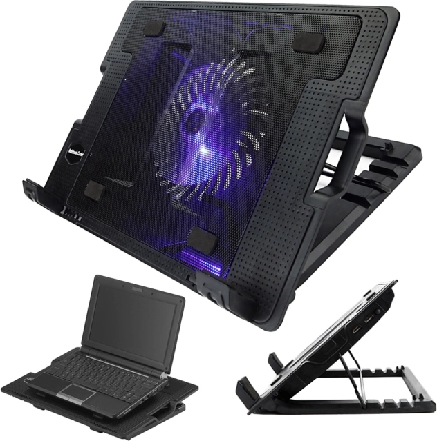Chladicí podložka pod notebook 17" s LED podsvícením a USB