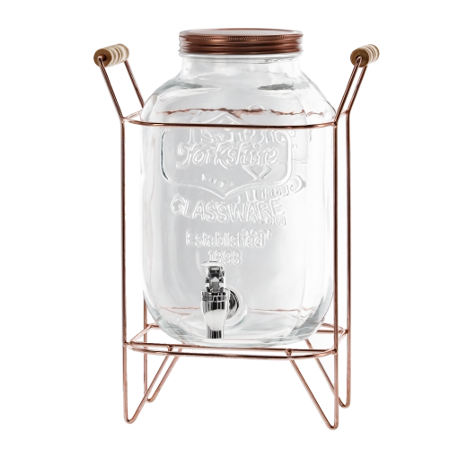 Stabilní kovový stojan v měděném odstínu