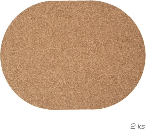 Korkové prostírání sada 2 ks 43,5 × 29 cm
