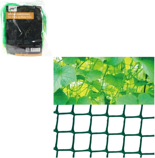 Zahradní síť pro popínavé rostliny 1,8 × 5 m, zelená