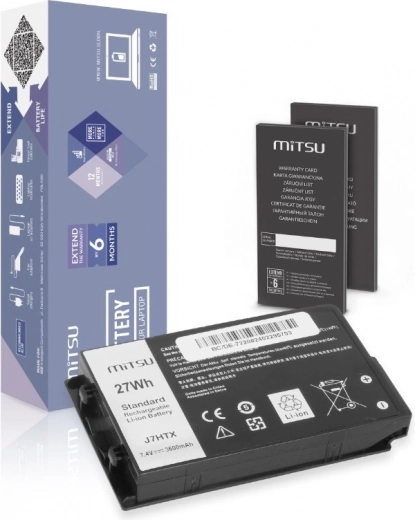 Baterie MITSU pro Dell Latitude 12 Rugged 7202/7212/7220 tablet (3600 mAh, 27 Wh)