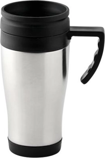 Termohrnek z nerezu s plastovým víčkem Toro 400 ml