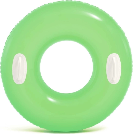Plovací kruh s úchyty Intex 76 cm zelený