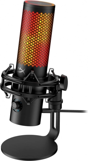 Hyperx quadcast 2 s usb mikrofon s argb podsvícením (černý)