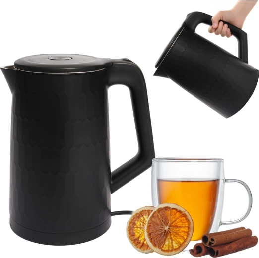 Cestovní rychlovarná konvice 1,8 l 1500 W černá