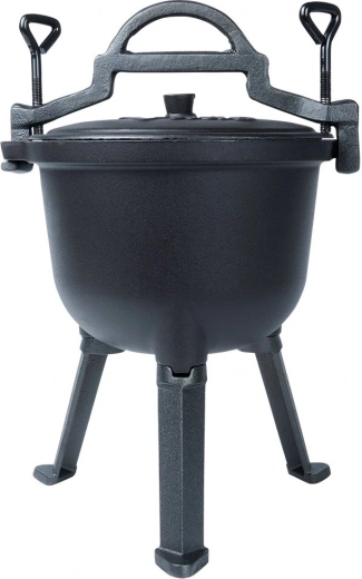 Stabilní třínožka pro bezpečné vaření nad ohněm