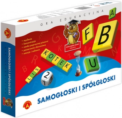 Vzdělávací hra ALEXANDER Sova moudrá hlava – samohlásky a souhlásky