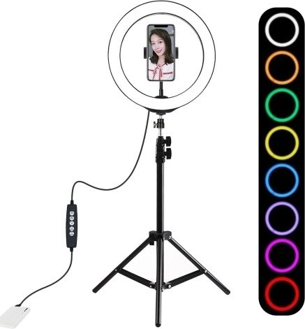 Kruhové světlo rgbw 26 cm se stativem 1,1 m PULUZ