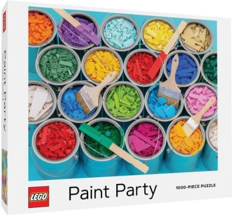 Chronicle Books puzzle LEGO malířská párty 1000 dílků