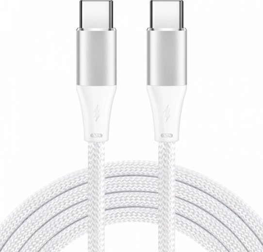 USB‑C kabel 1 m bílý 60 W PD a QC