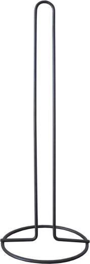 Volně stojící držák na toaletní papír 43 cm – černá ocel