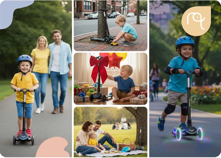 LED kolečka bez baterií