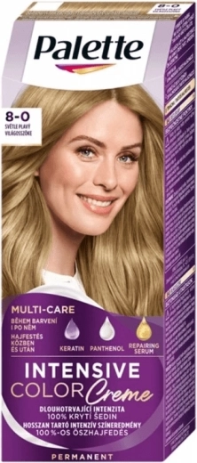 Palette Intensive Color Creme 8-0 světle plavá, 50 ml