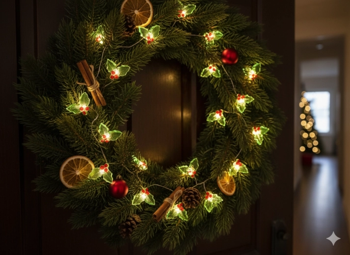 Kouzelná vánoční atmosféra s teplým světlem