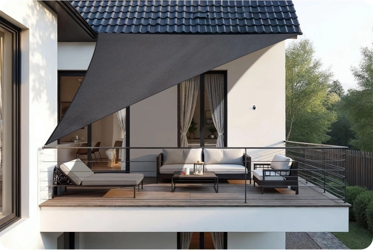 Stylový stín na balkon, terasu i zahradu