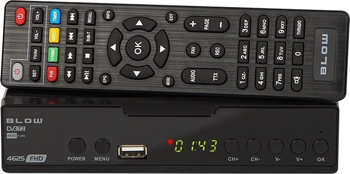 Tuner DVB‑T2 set‑top box BLOW 4625FHD H.265