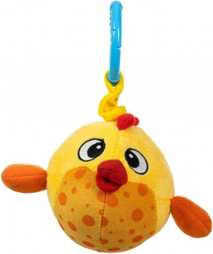Závěsná plyšová rybka Baby Fish žlutá