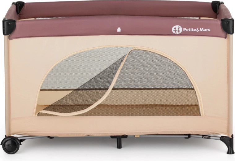 Boční zipový vstup pro samostatný pohyb dítěte