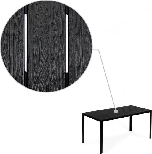 Odolná polywood deska se vzhledem dřeva