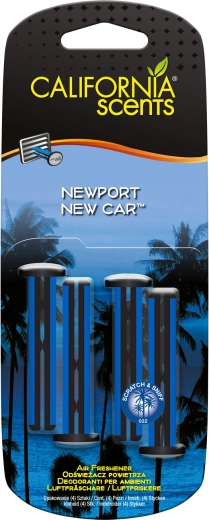 Vonné tyčinky do ventilace California Scents Newport New Car, 4 ks