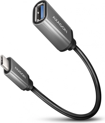 AXAGON RUCM-AFAC kabelový adaptér USB-C na USB-A, 0,2 m, 3 A, hliníkové koncovky