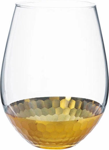 Skleněná váza Golden Honey 14 cm
