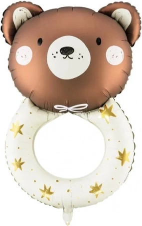 Fóliový balónek chrastítko medvídek