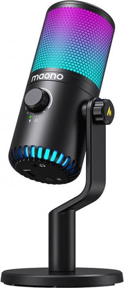 herní USB mikrofon maono dm30rgb s rgb podsvícením (černý)