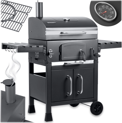 Berdsen BBQChef zahradní gril na dřevěné uhlí s komínem