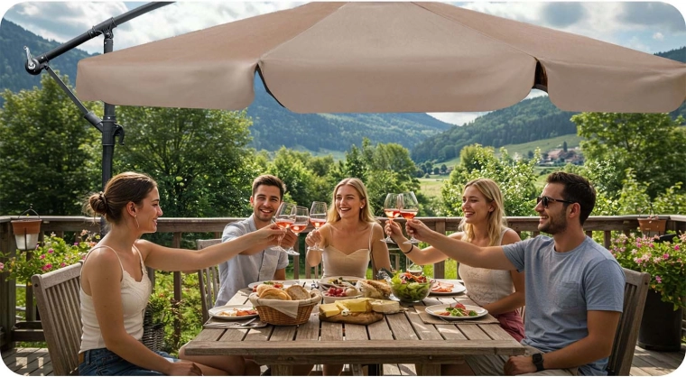 Maximální stín bez překážek