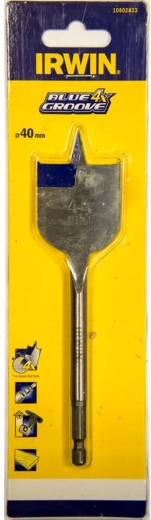 Plochý vrták do dřeva 40 mm IRWIN Blue Groove