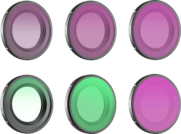 Sada 6 filtrů Sunnylife pro DJI Osmo Nano – 1/4 Black Mist, CPL, ND8, ND16, ND32, ND64