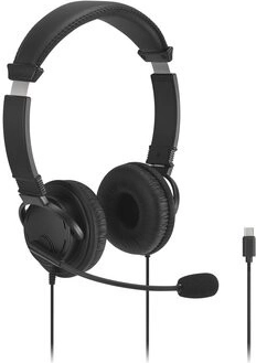 Kensington EQ Classic drátová USB‑C náhlavní souprava s mikrofonem