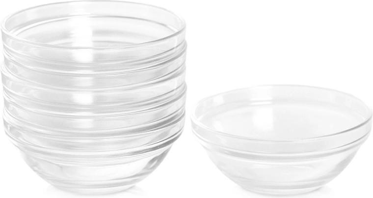Skleněné mističky na omáčky a dipy 9 cm, 6 ks, 135 ml Vilde