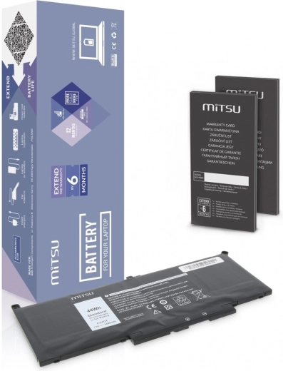 Baterie do Dell Latitude E7390, 7490, 5800 mAh (44Wh), 7.6V