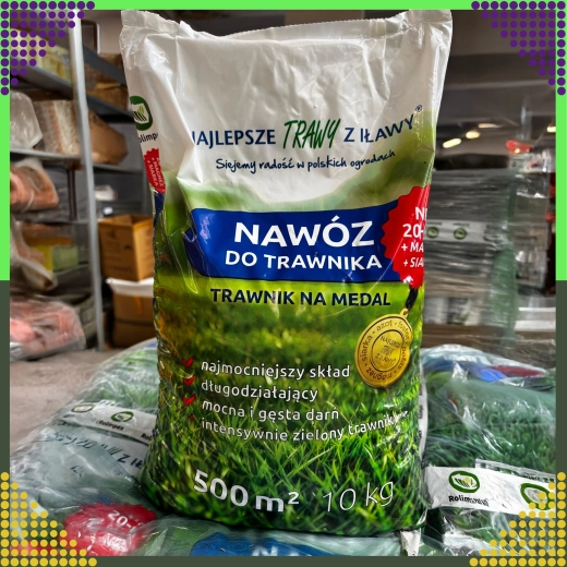 Vícesložkové hnojivo na trávník NPK 20-8-10 granulát 10 kg