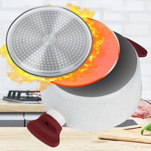 Indukční dno pro rovnoměrný rozvod tepla